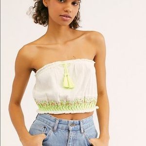 Free People No More Tiers Embellished Tube Top | M